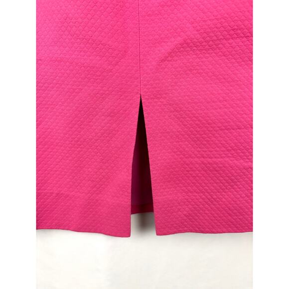 VTG Herbert Grossman Cynthia Sobel Pink Pencil Skirt Sz 14 Made in USA Textured - Picture 6 of 10